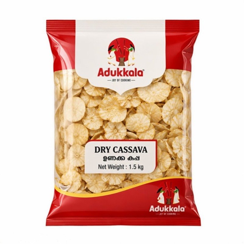ADUKKALA Dried Tapioca (Unakka Kappa) 1.5kg