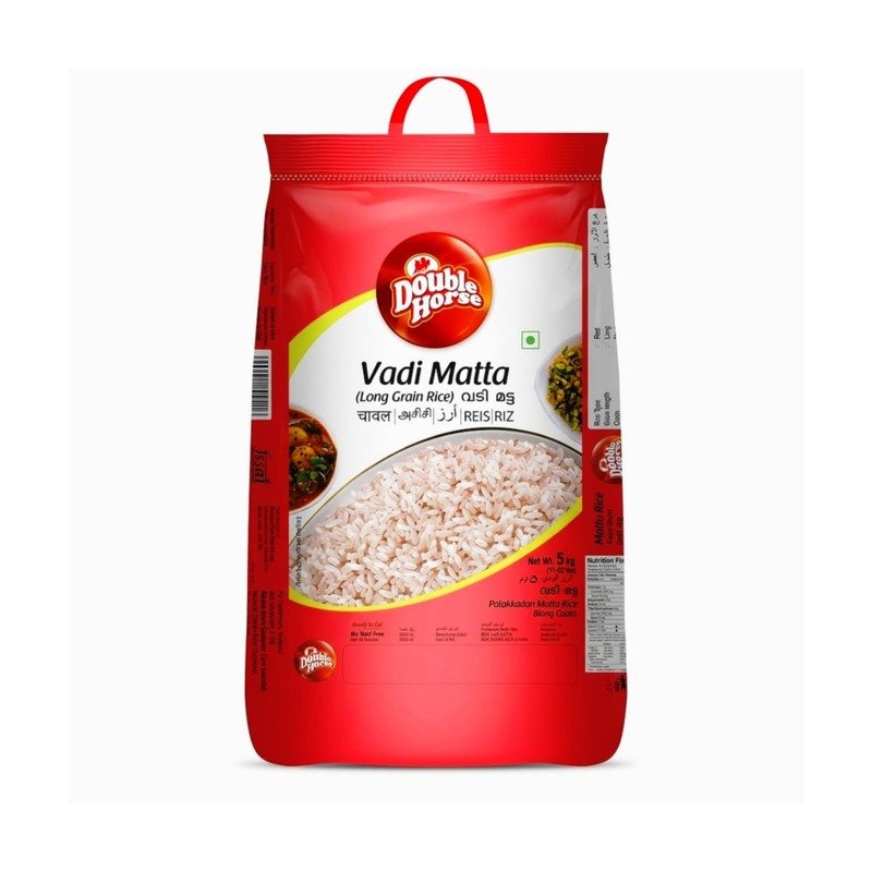 DOUBLE HORSE Vadi Matta Rice 10kg (Free Instant Palada Mix 100g)